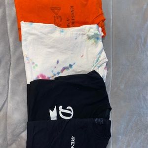 ALL FOUR T SHIRTS AS A SET! All size S